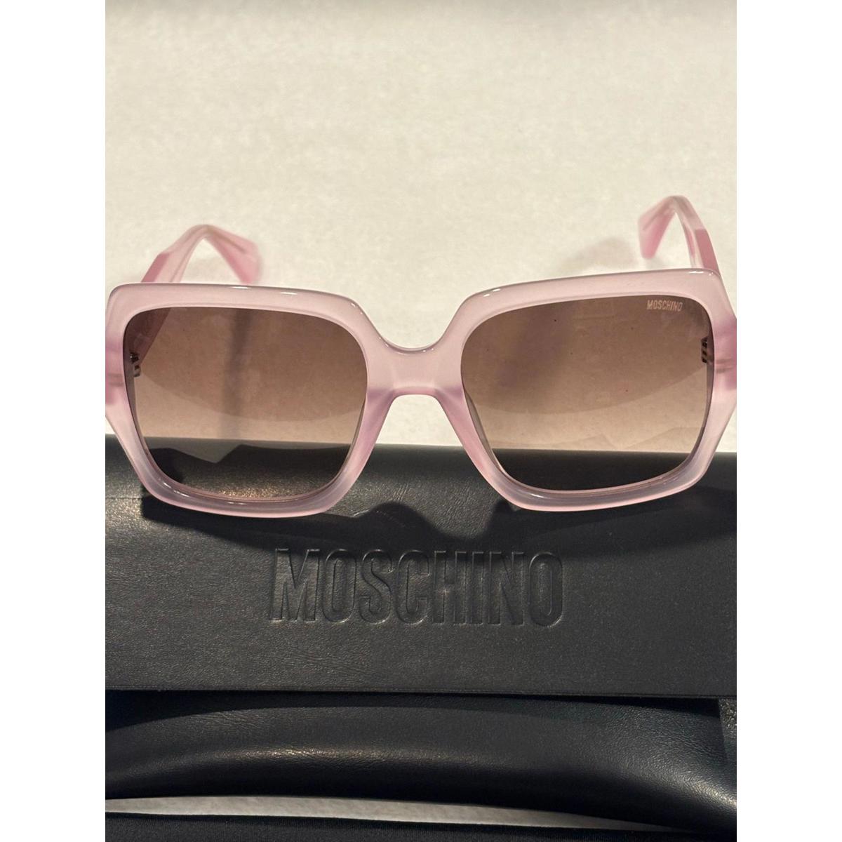 Brand New Moschino Mos127 Pink Square Sunglasses 5619140